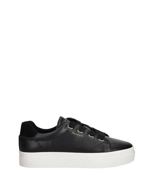 Gant Black Avona Ribbon Lace-Up Sneakers