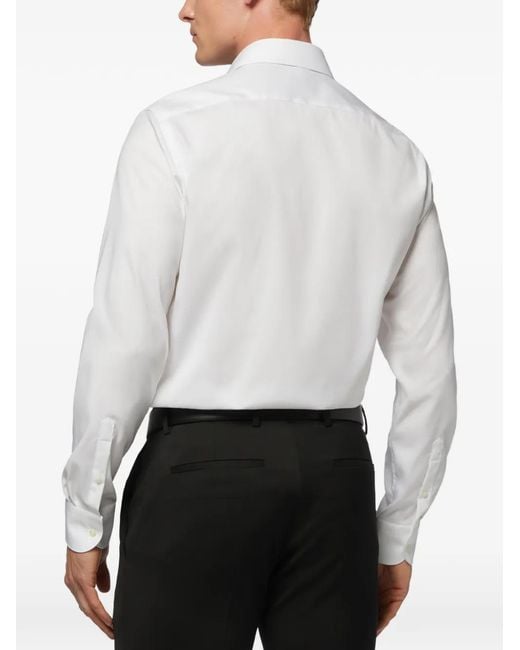 Boggi White Long-Sleeve Shirt for men