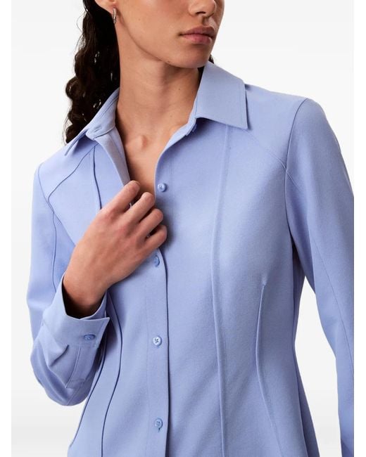 Calvin Klein Blue Panelled Shirt Dress
