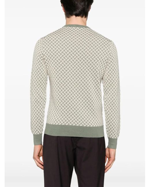 Drumohr Pullover Mit Intarsienmuster in Gray für Herren