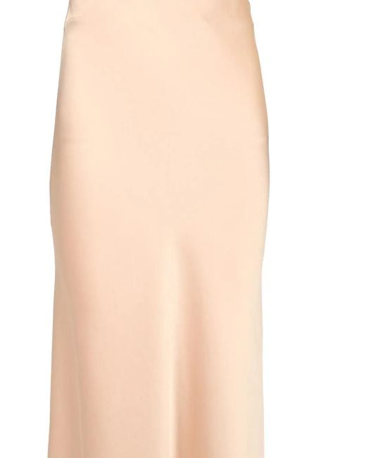 Al Duca D'aosta White Satin Elasticated-Waist Skirt