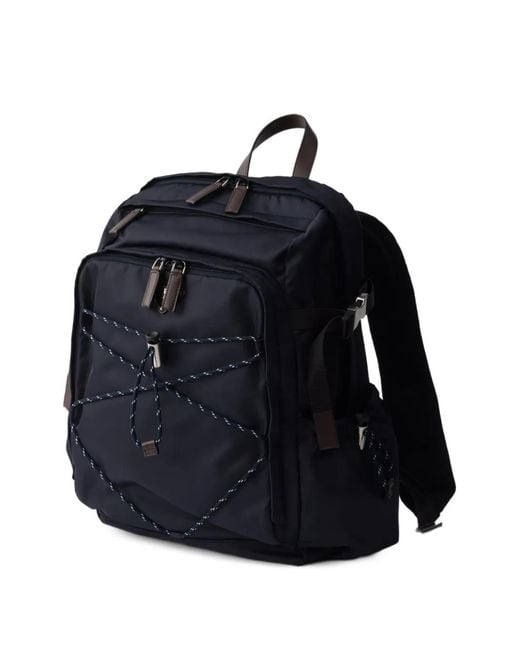 Prada Blue Speedrock Re-Nylon Backpack for men