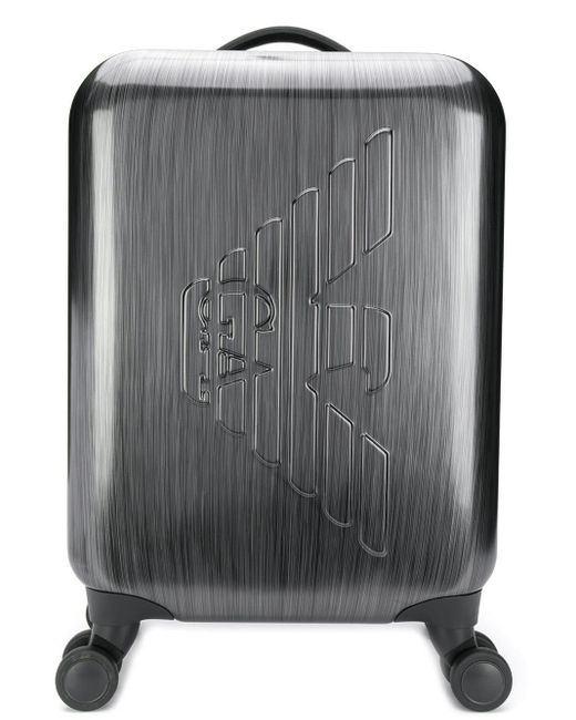 Emporio Armani Gray Branded Suitcase for men