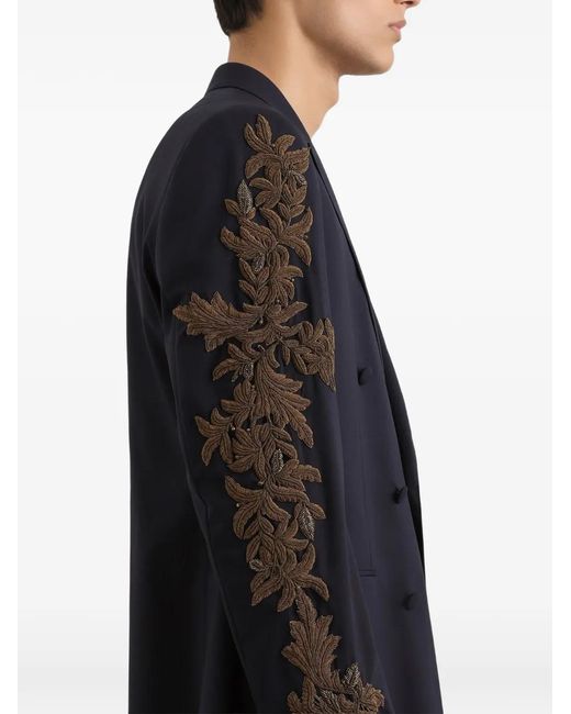 Dolce & Gabbana Black Double-Breasted New Martini Wool Jacket for men