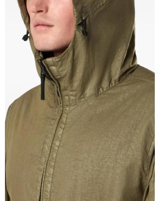 Stone Island Green 4100053 Organic-Look Nylon Panama-Tc Jacket for men