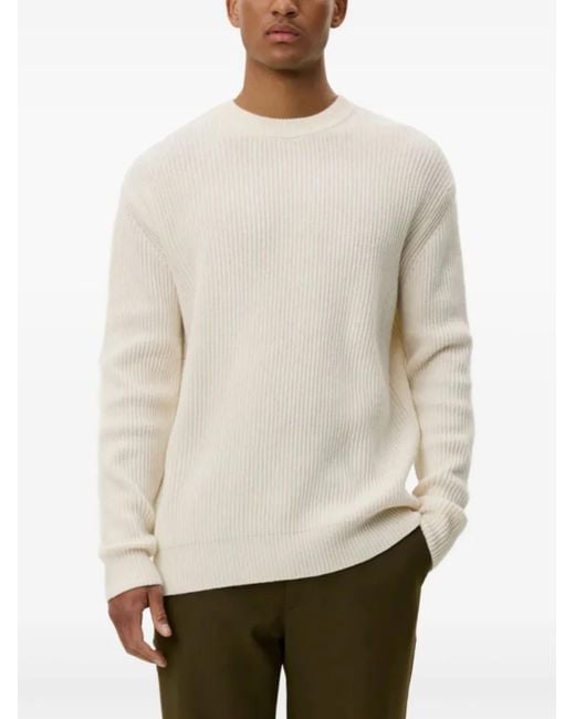 Les Deux White Eddie Crew-Neck Jumper for men