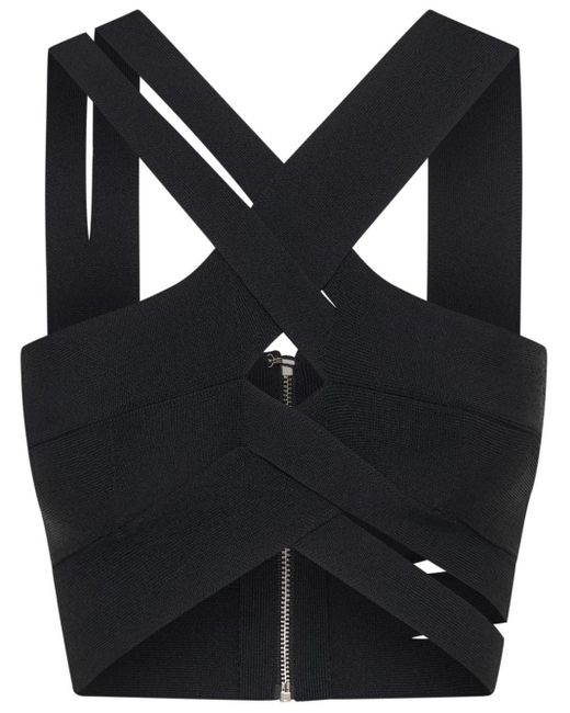 Dion Lee Blue Cut-out Bralette-style Top