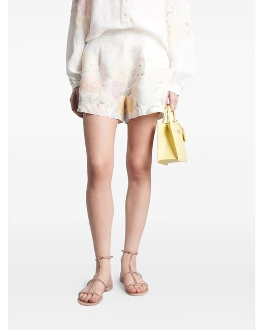 Mc2 Saint Barth White Amani Linen Shorts