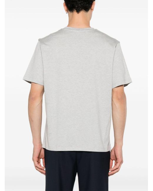 T-shirt à design chiné Lardini pour homme en coloris White