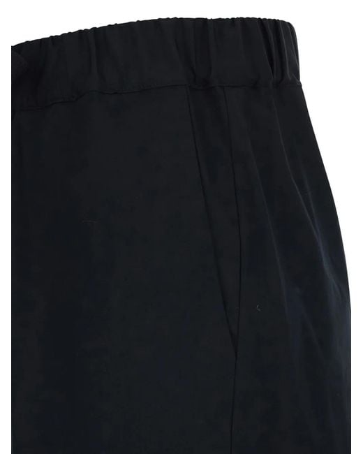 Semicouture Black Buddy Drawstring Trousers