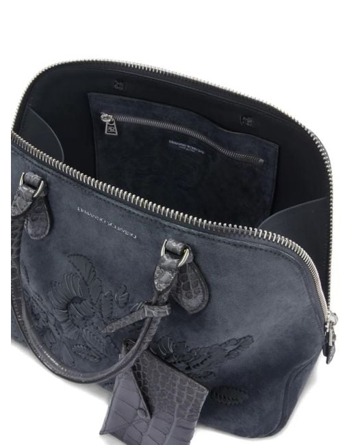 Ermanno Scervino Orsetta スエード ハンドバッグ Blue