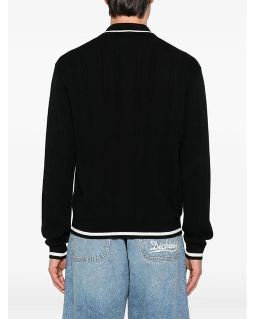 Dickies Black Lewistown Zip-up Cardigan for men