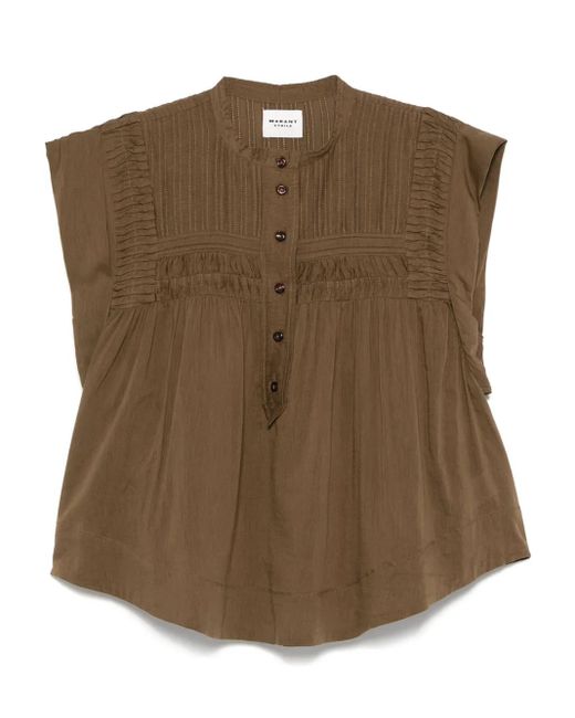 Isabel Marant Leaza ブラウス Brown
