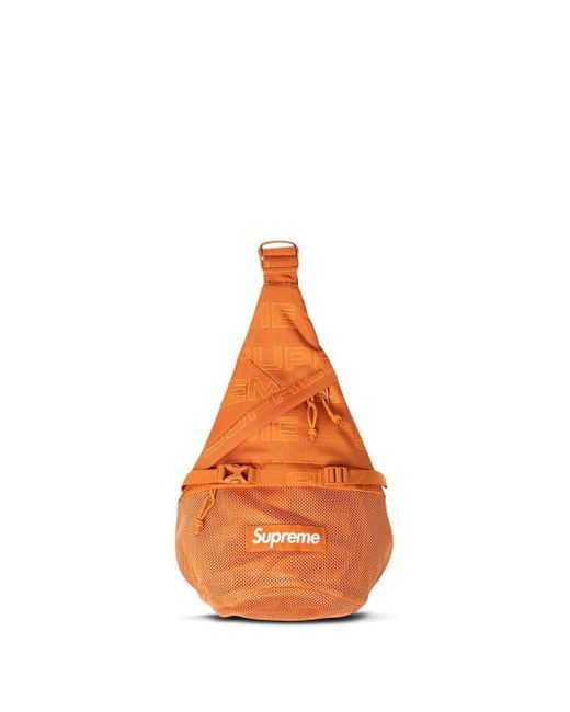 Supreme Logoprint Sling Bag in Orange Lyst