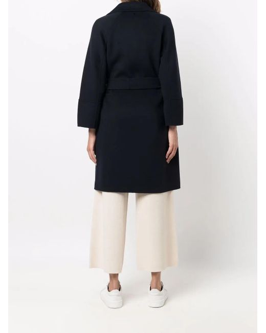 Max Mara Black Mantel Mit Fallendem Revers