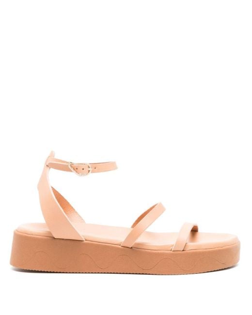 Ancient Greek Sandals Pink Nissida Flatform-Sandalen
