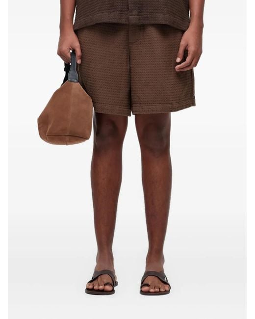 Osklen Shorts Met Trekkoord En Textuur in het Brown voor heren