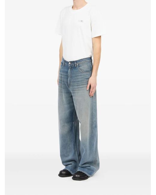 メンズ MM6 by Maison Martin Margiela カットオフエッジ ジーンズ Blue