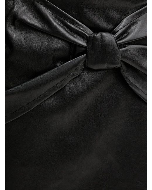 Guess Black Knot-Detail Mini Skirt