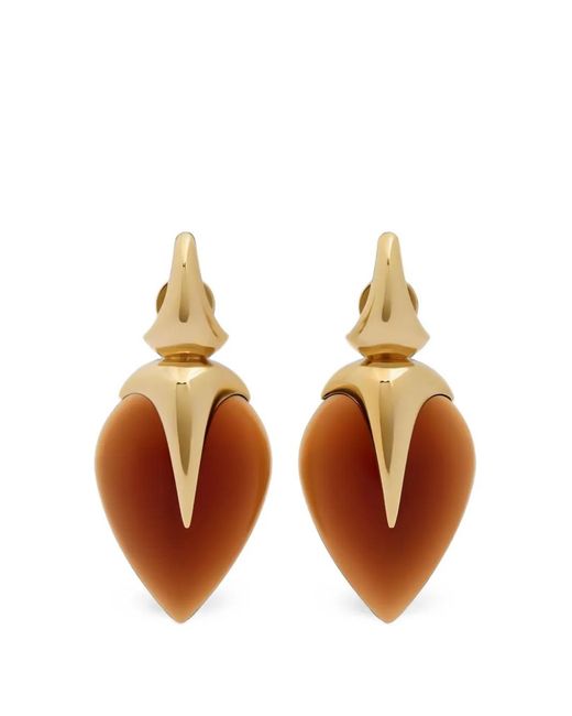 Givenchy White Heartwood Earrings