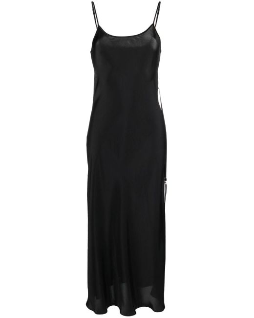 Slip dress con abertura lateral Low Classic de color Black