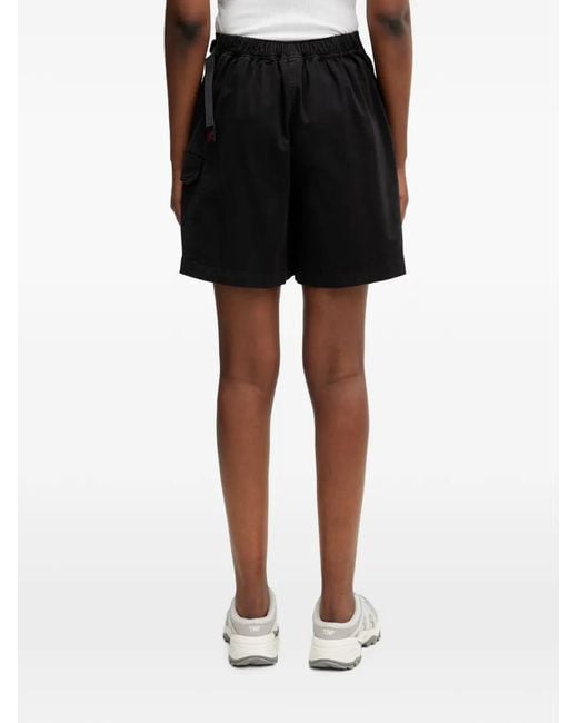 Gramicci Black Belted Wrap Mini Skirt