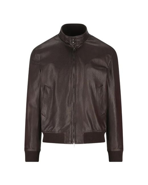 Chaqueta De Piel Tagliatore de hombre de color Brown