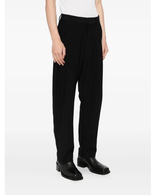 CROQUIS Black Tapered Trousers for men