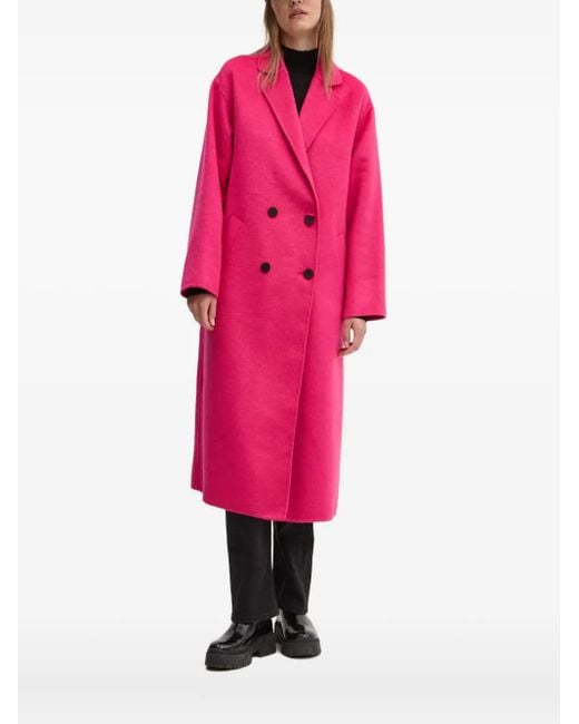 HUGO Pink Double-Breasted Coat
