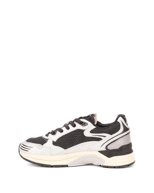 Autry White Lace-Up Flat Sneakers
