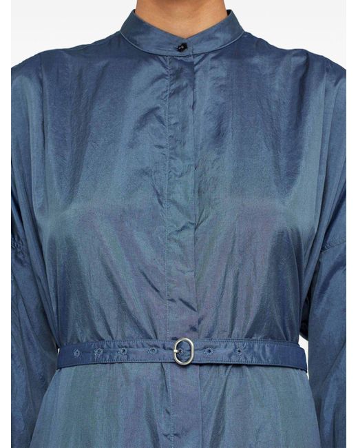 Robe-chemise à taille ceinturée Jil Sander en coloris Blue