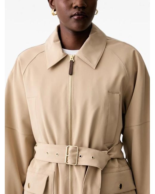 Mos Mosh Natural Mmaline Belted Trench Coat