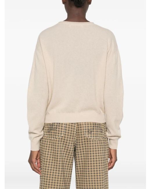 Phisique Du Role Natural Button-Embellished Sweater
