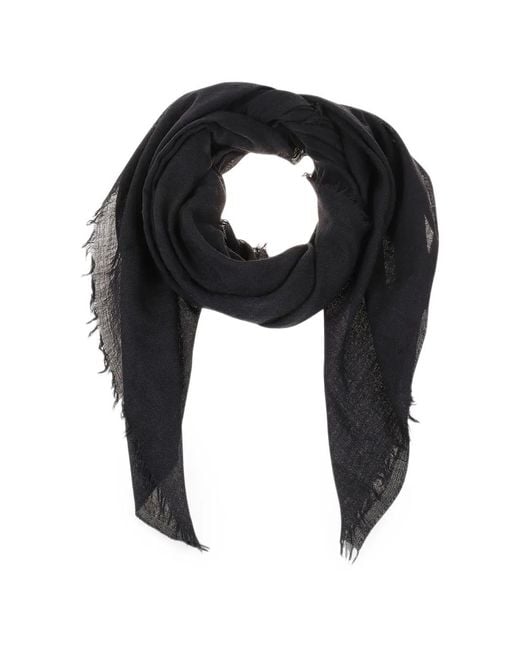 Sciarpa Emily Con Frange di Destin in Black