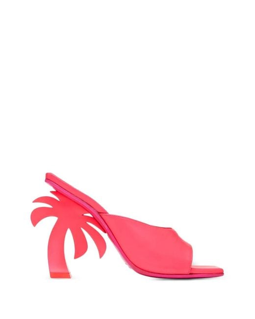 Palm Angels Pink Palm Tree Sandals
