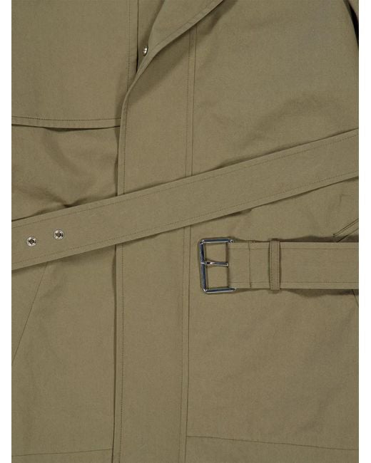 FRAME Natural Storm-Flap Belted Jacket