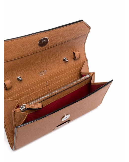 Lancel Brown Leather Shoulder Bag