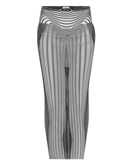 Jean Paul Gaultier ドレープ マキシスカート Gray