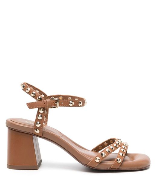 Ash Pink Jody 75mm Leather Sandals