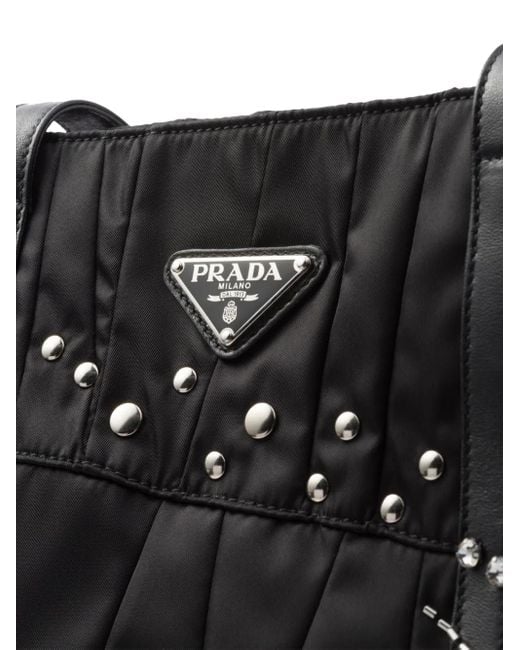 Prada Black Large Re-Nylon Tote Bag