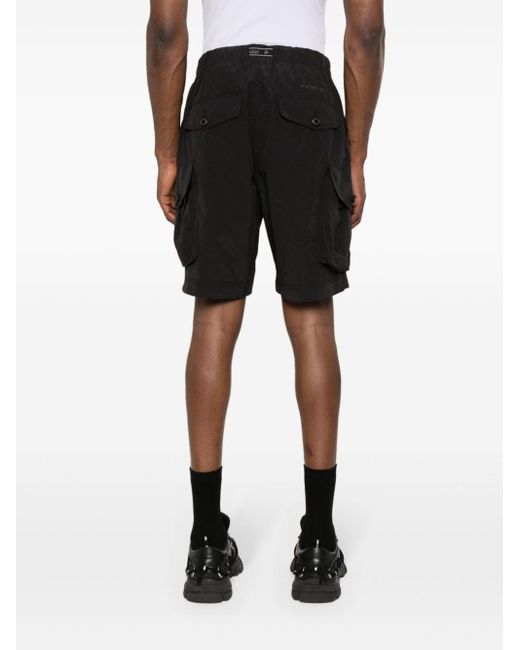 And Wander Black Cargo-Shorts aus Ripstop