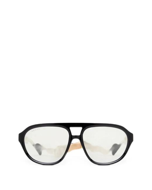 Gucci Blue Mountain Injection Pilot-Sunglasses for men