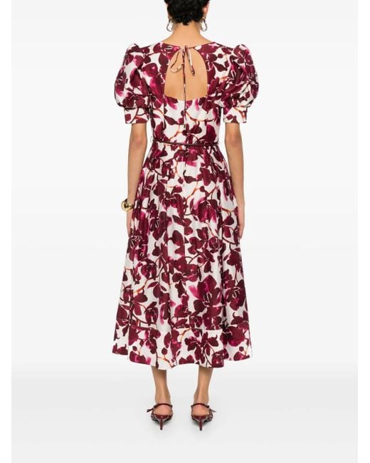 Vestido midi Nerissa Rebecca Vallance de color Red