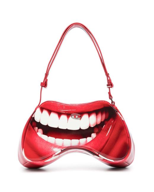 DIESEL Red 1dr Faux-leather Tote Bag