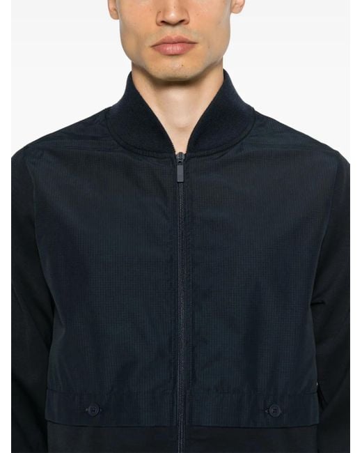 メンズ Thom Browne レイヤード ボンバージャケット Blue