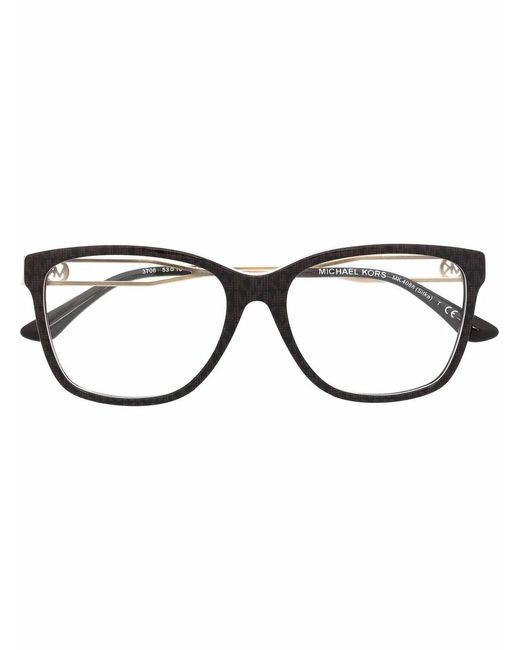 Michael Kors Brown Square-Frame Glasses