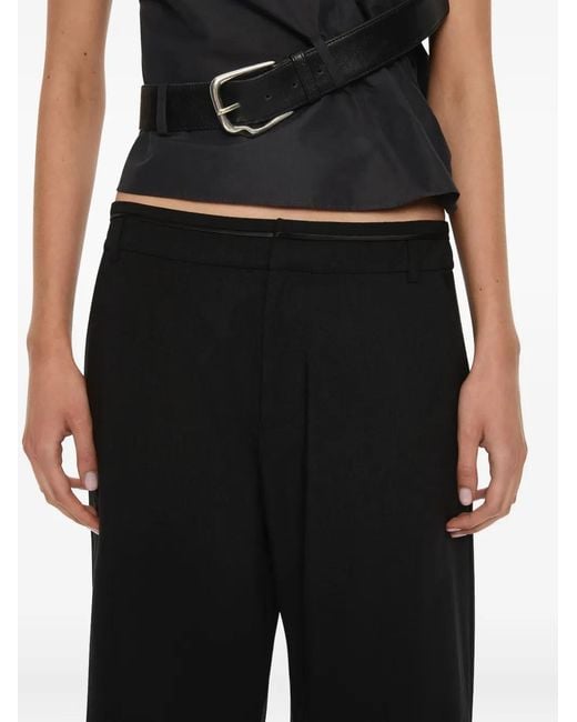 Christopher Esber Black Locus Belted Taffeta Tank Top