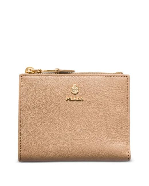 Prada Natural Small Leather Wallet