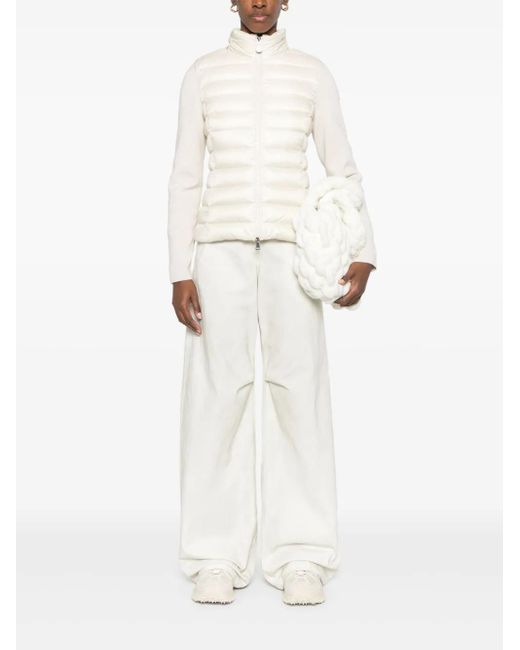 Moncler White Puffer Jacket