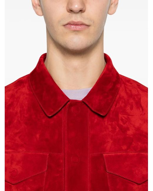 Tom Ford Western Jacke Mit Aufgesetzten Taschen in Red für Herren